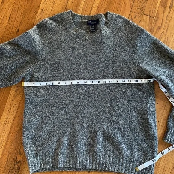 BLUMARINE UOMO Gray Wool CrewNeck Pullover Sweater XL